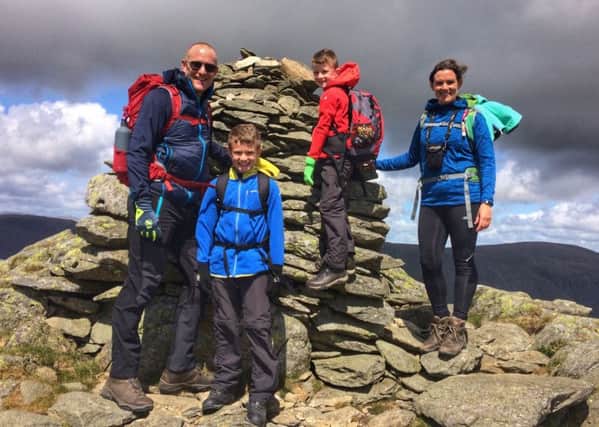 Peaky Finders: The Wainman family have scaled Englands highest peaks.