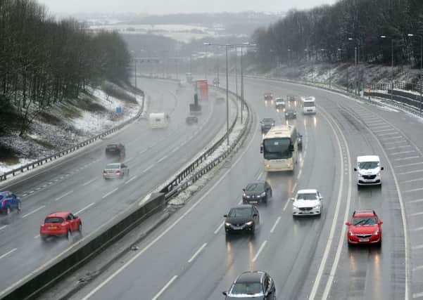 The M62 motorway between junction 27 and 26. PIC: Scott Merrylees