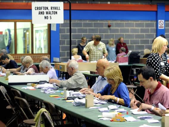 Votes are counted at a previous election.