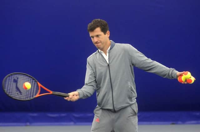 Tim Henman opens The Glassbrook Tennis Dome at Stonyhurst College