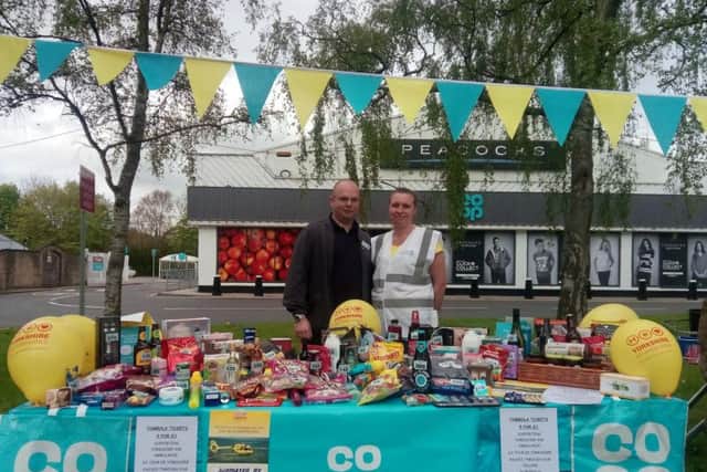 Coop Ackworth had one of several stalls raising money for the Yorkshire Air Ambulance.