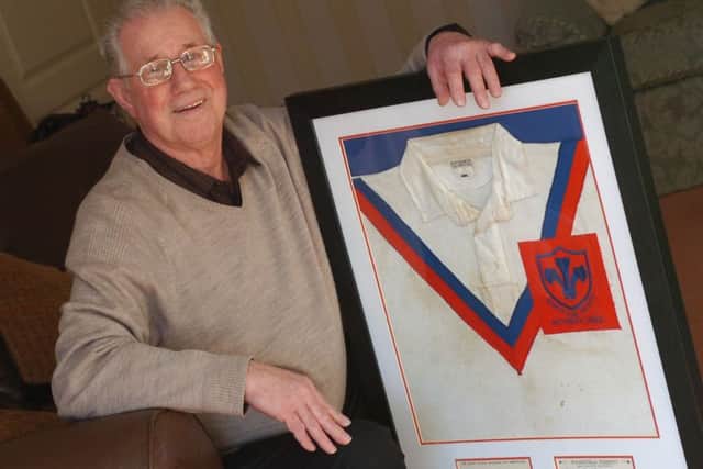 Trinity legend Ian Brook with his 63 Wembley shirt.