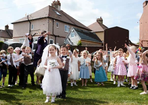 Children had a fantastic day celebrating the 'wedding' of Macy and Noah.