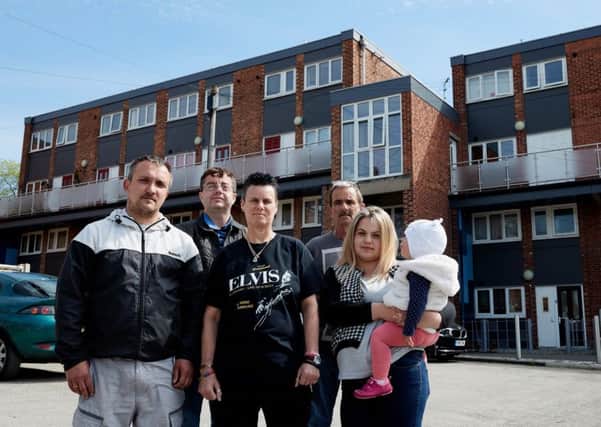 Trish Sadler and neighbours are angry with WDH after telling them to move the furniture from their balconies because of it being a fire risk.