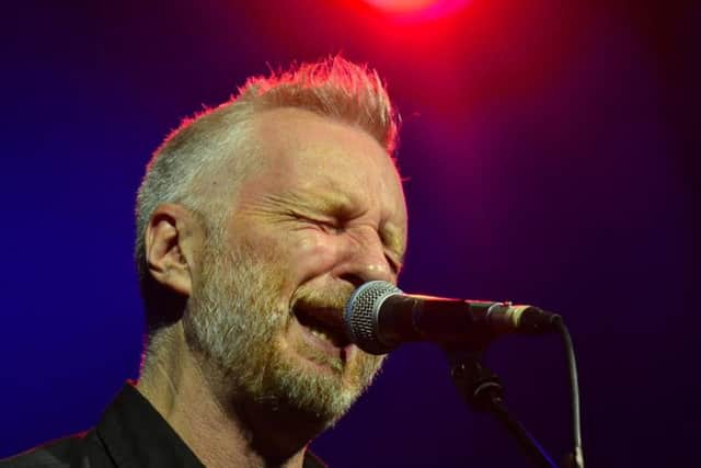 Billy Bragg putting his heart and soul into his performance. Pic: Gary Welford