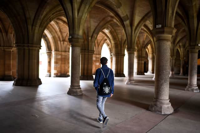 Glasgow University is among the worst affected, as at least 45 UK universities have confirmed coronavirus outbreaks (Photo by Jeff J Mitchell/Getty Images)